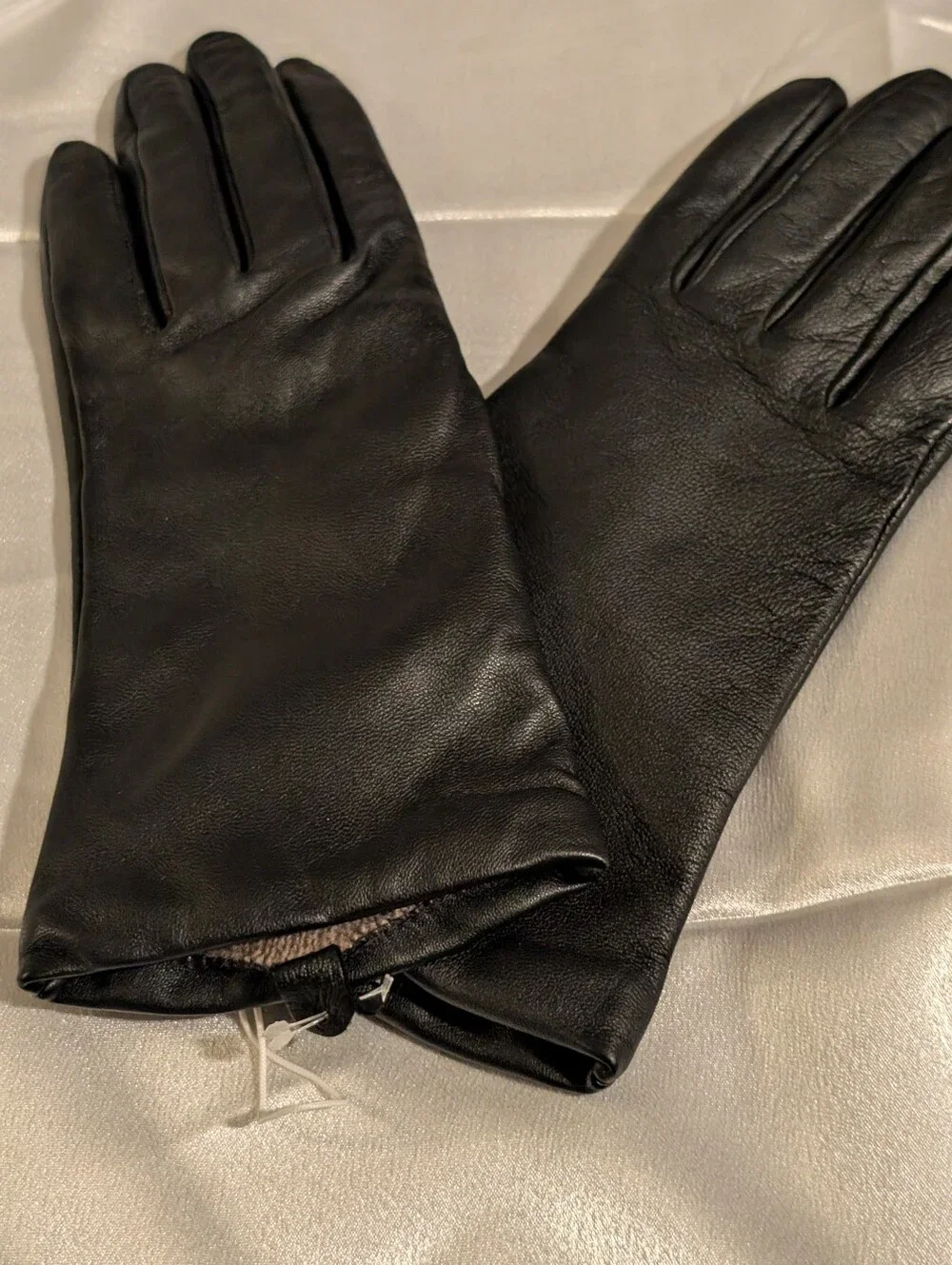 Nordstrom Cashmere Lined Leather Touchscreen Gloves